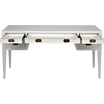 Africa Desk by Noir. Made from mahogany in a transitional style.