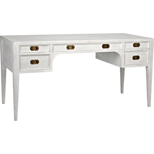 Africa Desk by Noir. Made from mahogany in a transitional style.