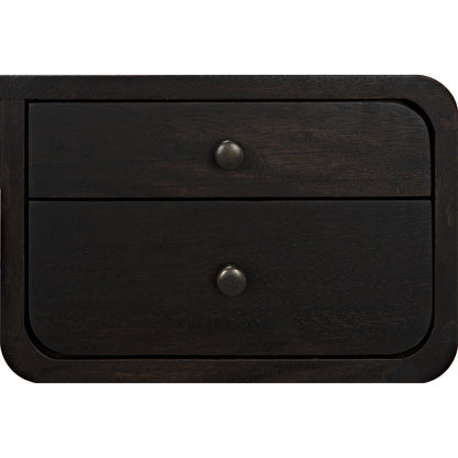 Voltes Desk by Noir in ebony walnut, black metal. Made from walnut, metal in a eclectic & global style.
