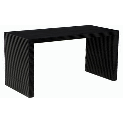 Manhattan Desk by Noir in hand rubbed black. Made from mahogany and veneer in a modern style.