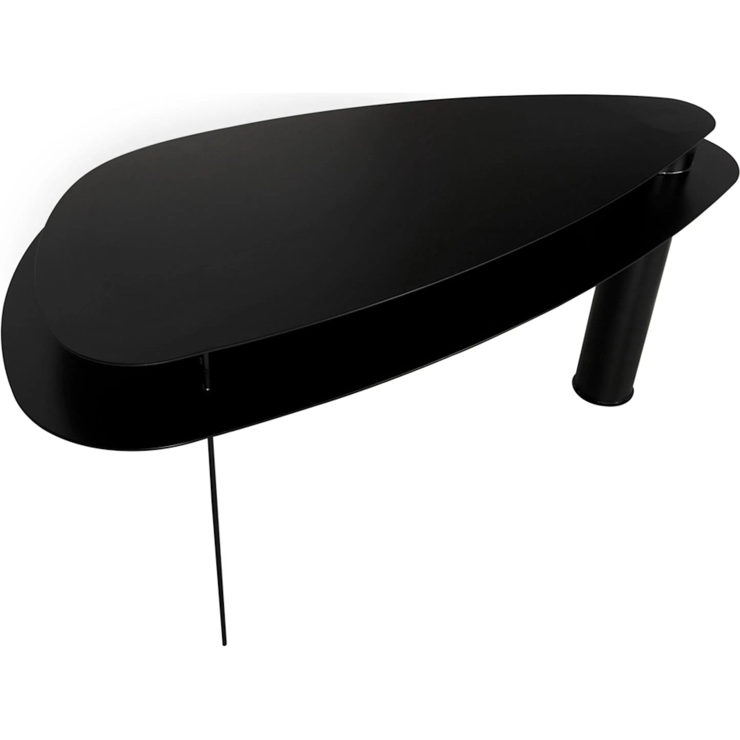 002 SI-2298766 | Additional Silo | Sita Desk by Noir in matte black. Made from industrial steel in a modern style.