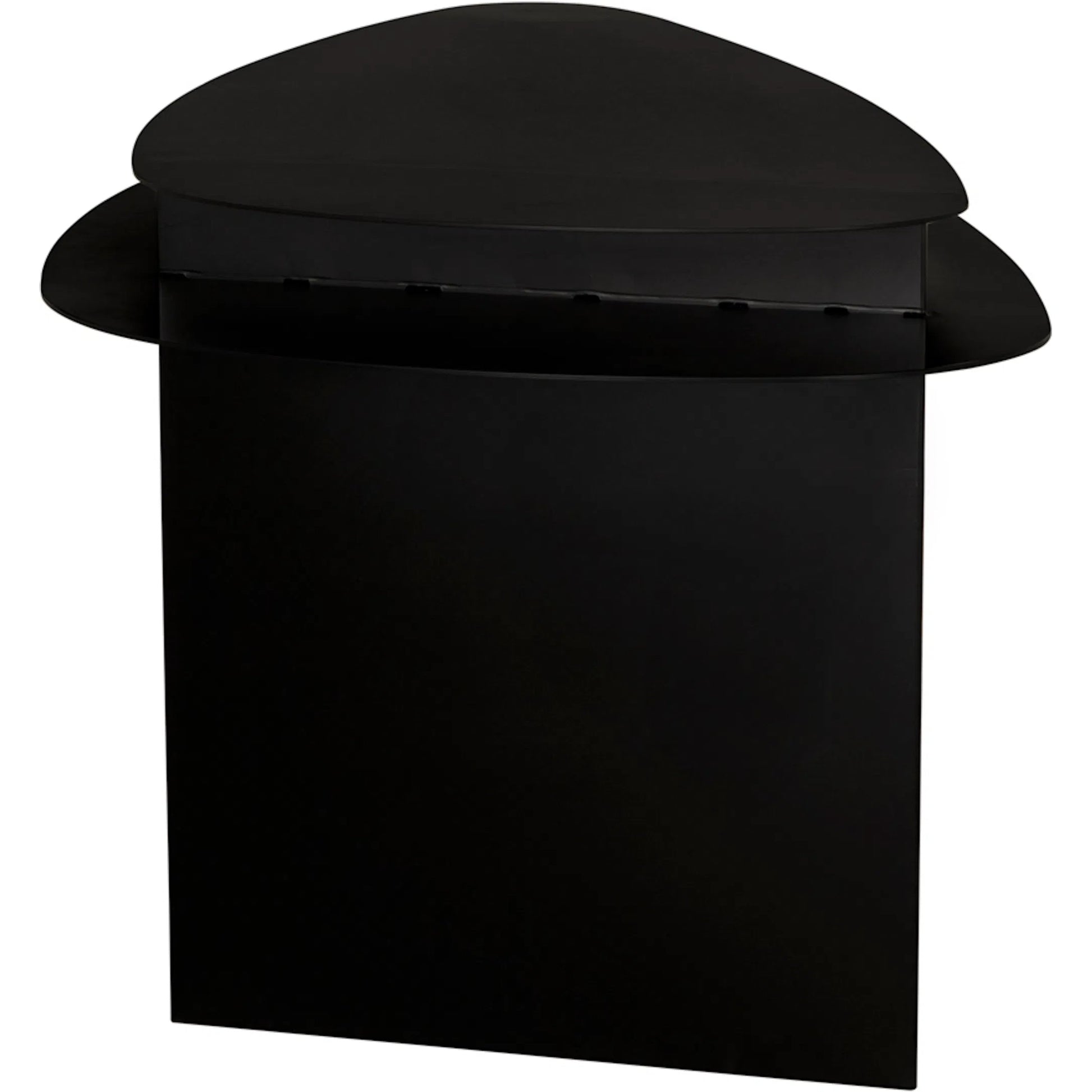 Sita Desk by Noir in matte black. Made from industrial steel in a modern style.