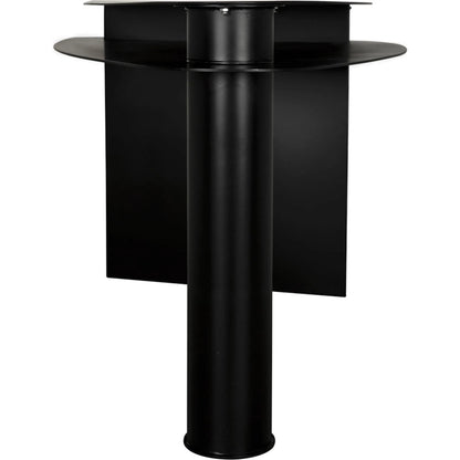 Sita Desk by Noir in matte black. Made from industrial steel in a modern style.