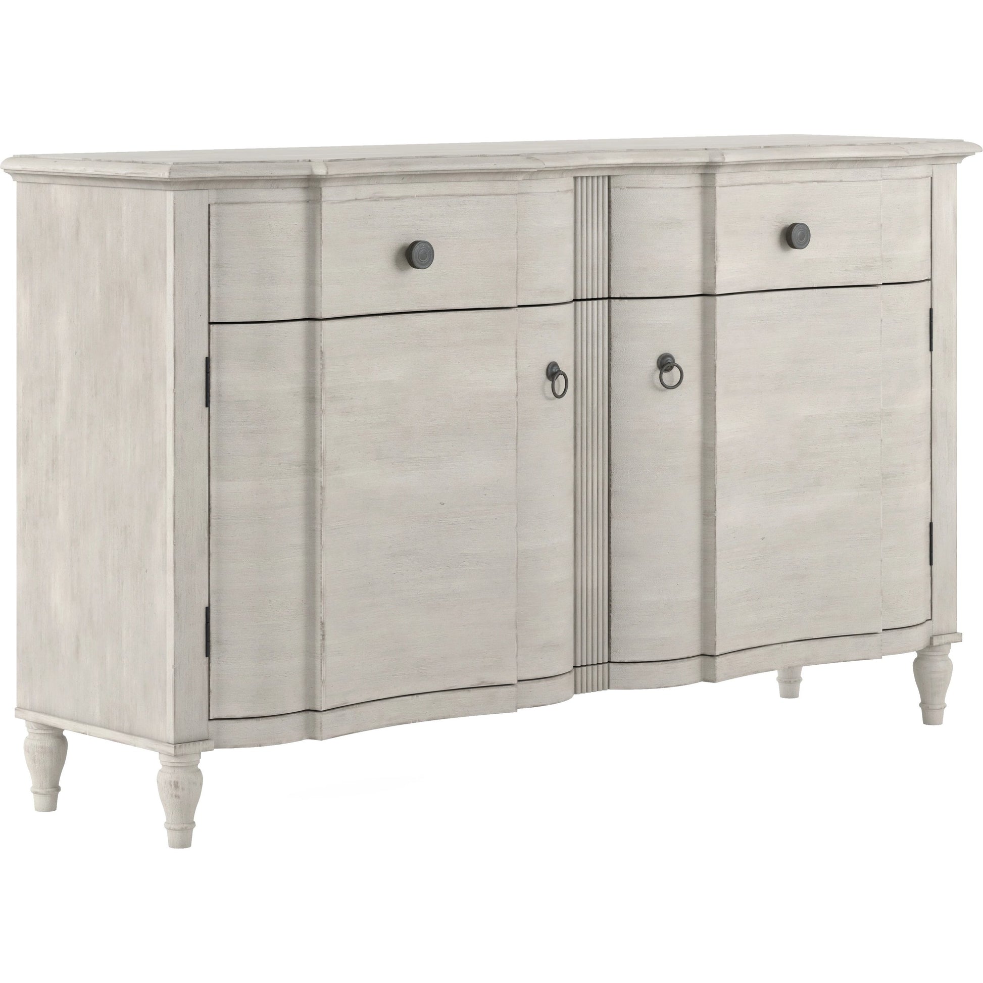 Alcove Buffet by A.R.T. Furniture in belgian ivory. Made from acacia solids, maple veneers in a transitional style.