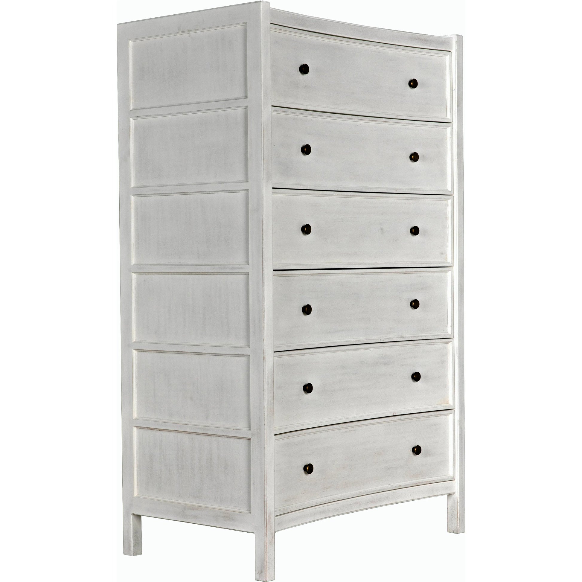Hampton Tall Boy by Noir. Made from mahogany in a transitional style.