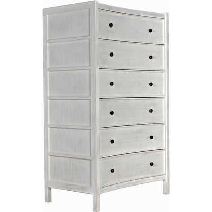 Hampton Tall Boy by Noir. Made from mahogany in a transitional style.