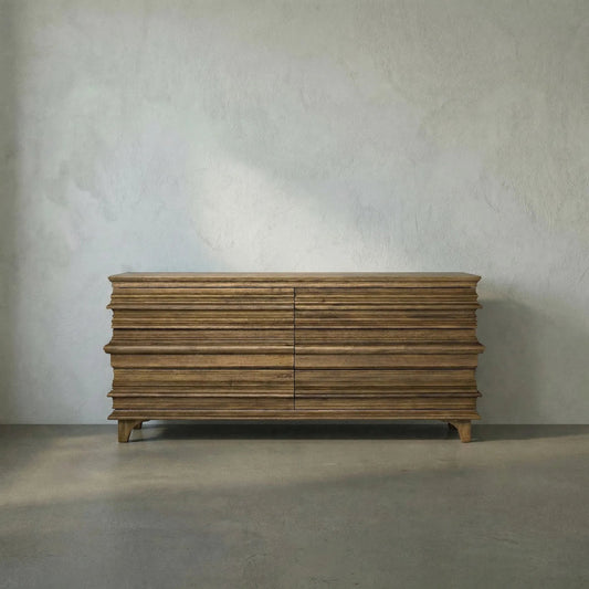 Bernard 6 Drawer by Noir in dark walnut. Made from walnut in a eclectic & global style.