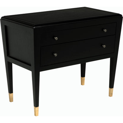Grant Sideboard by Noir in black. Made from mahogany and veneer in a modern style.