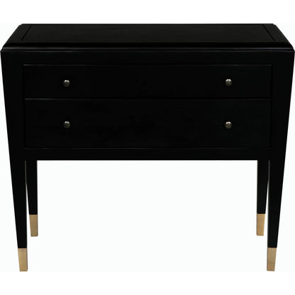 Grant Sideboard by Noir in black. Made from mahogany and veneer in a modern style.
