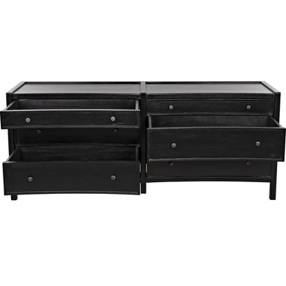 Hampton Dresser by Noir. Made from mahogany in a cottage & farmhouse style.