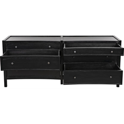 Hampton Dresser by Noir. Made from mahogany in a cottage & farmhouse style.