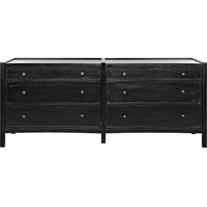 Hampton Dresser by Noir. Made from mahogany in a cottage & farmhouse style.