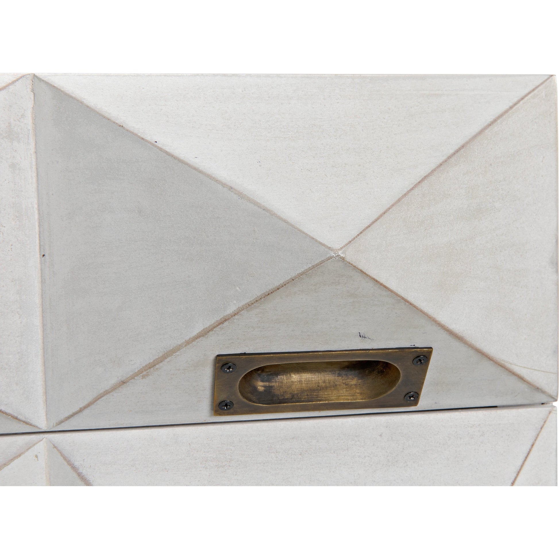 Allegra Dresser by Noir in hand rubbed black. Made from mahogany with brass pulls in a eclectic & global style.