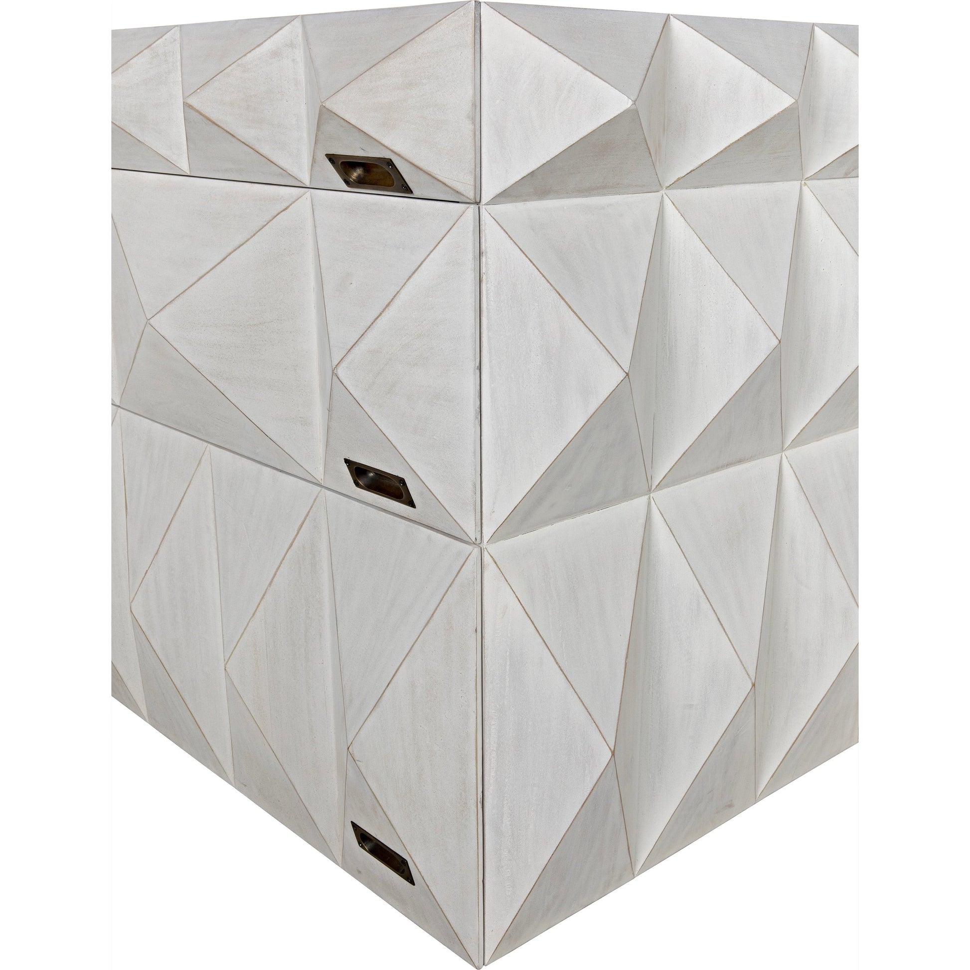 Allegra Dresser by Noir in hand rubbed black. Made from mahogany with brass pulls in a eclectic & global style.