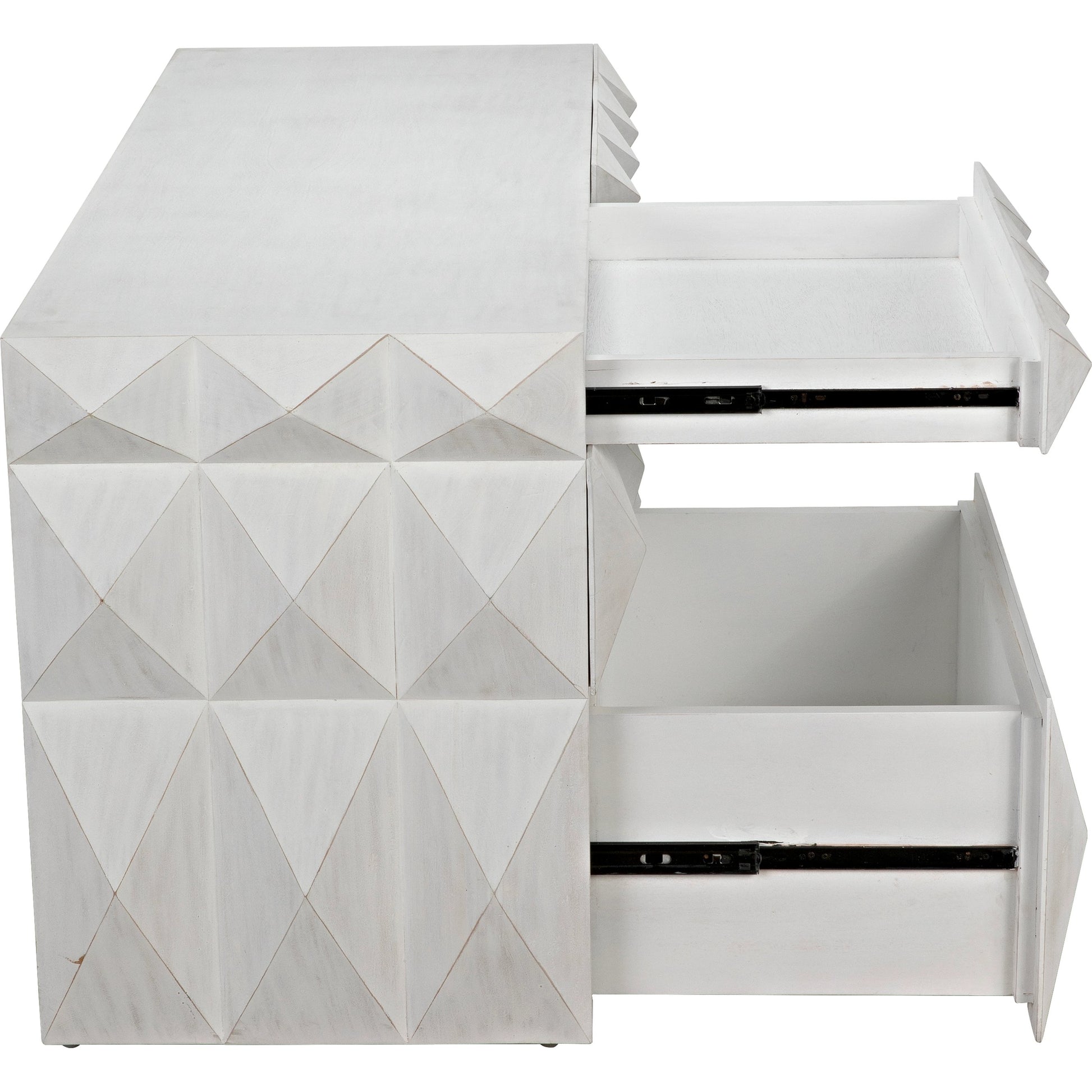 Allegra Dresser by Noir in hand rubbed black. Made from mahogany with brass pulls in a eclectic & global style.