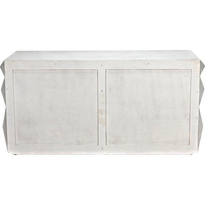 Allegra Dresser by Noir in hand rubbed black. Made from mahogany with brass pulls in a eclectic & global style.