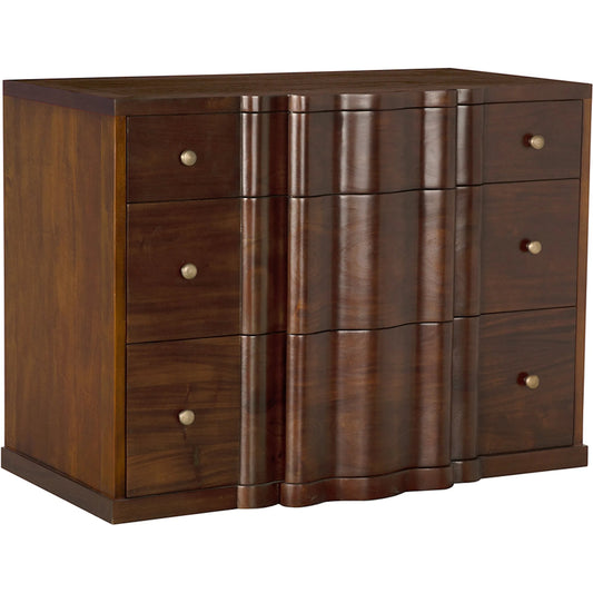 Kiss Dresser by Noir. Made from mahogany, veneer, brass pulls in a traditional style.