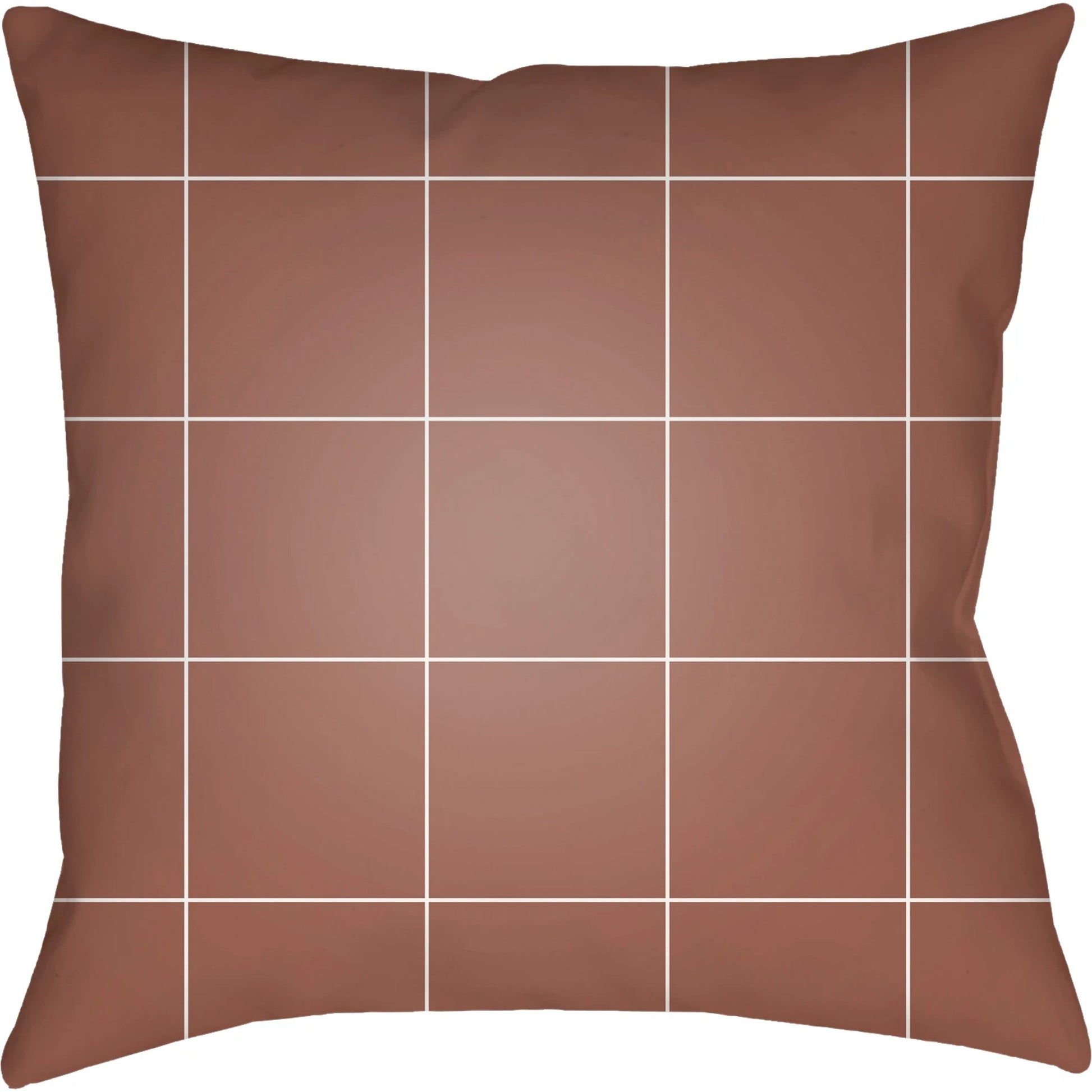 Gridwork Indoor/Outdoor Pillow by Livabliss. Made from front: 100% polyester, back: 100% polyester, fill: polyester, polyfill in a modern style.