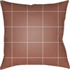 Medium Brown, White / 16" x 16"