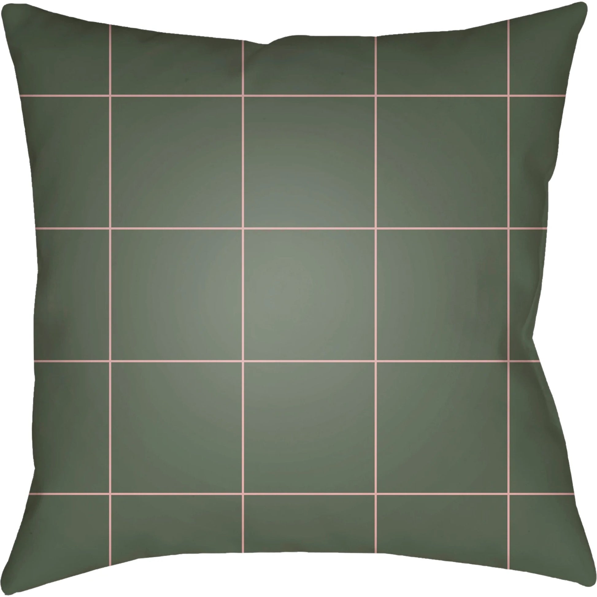 Gridwork Indoor/Outdoor Pillow by Livabliss. Made from front: 100% polyester, back: 100% polyester, fill: polyester, polyfill in a modern style.