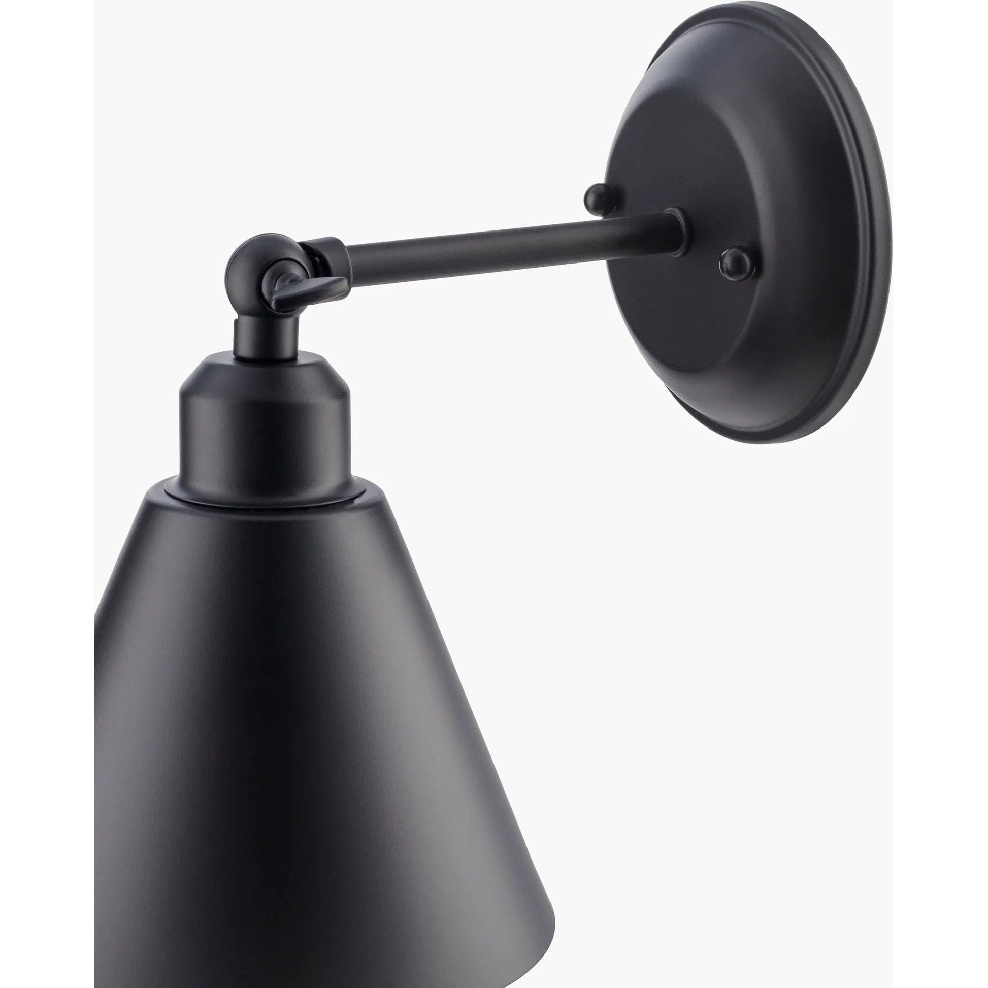 Gordy Wall Sconce - 532914 by Livabliss in fixture: black, shade (outside): black, shade (inside): white, cord: black and paintedmetallicpaintedpainted. Made from iron, metal in a modern style.