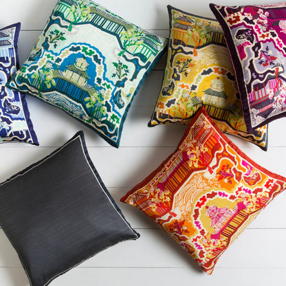 Geisha Pillow - 14595 by Surya. Made from unique in a eclectic & global style.
