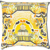 Light Green, Dark Green, Mustard, Orange, Light Beige / Down Feather / 18" x 18"