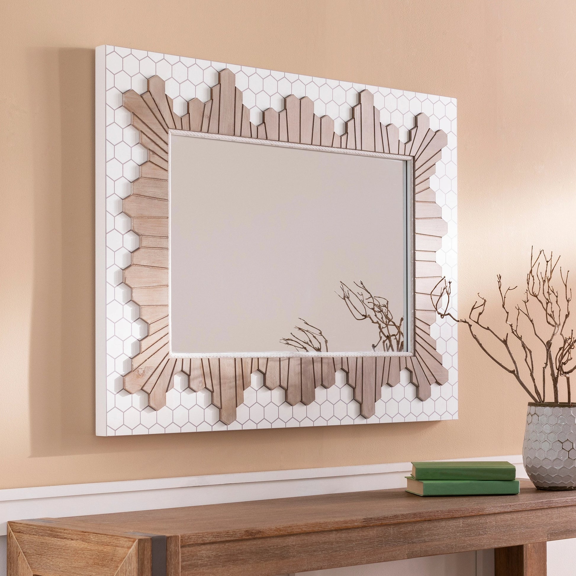 Genaro - 25267 by Livabliss in hand painted. Made from frame: manufactured wood, frame (substrate): manufactured wood in a modern style.