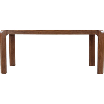 Genesis Dining Table by LH Imports in brown. Made from mango, mdf in a unique style.