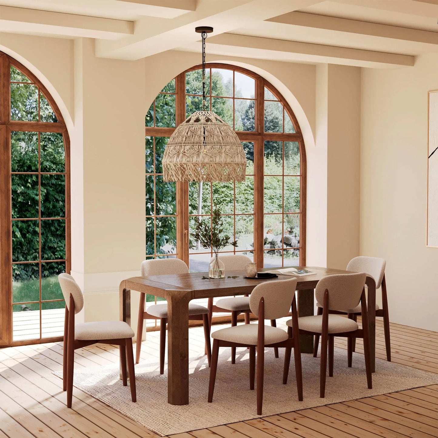 006 SI-2527516 | Lifestyle | Genesis Dining Table by LH Imports in brown. Made from mango, mdf in a unique style.