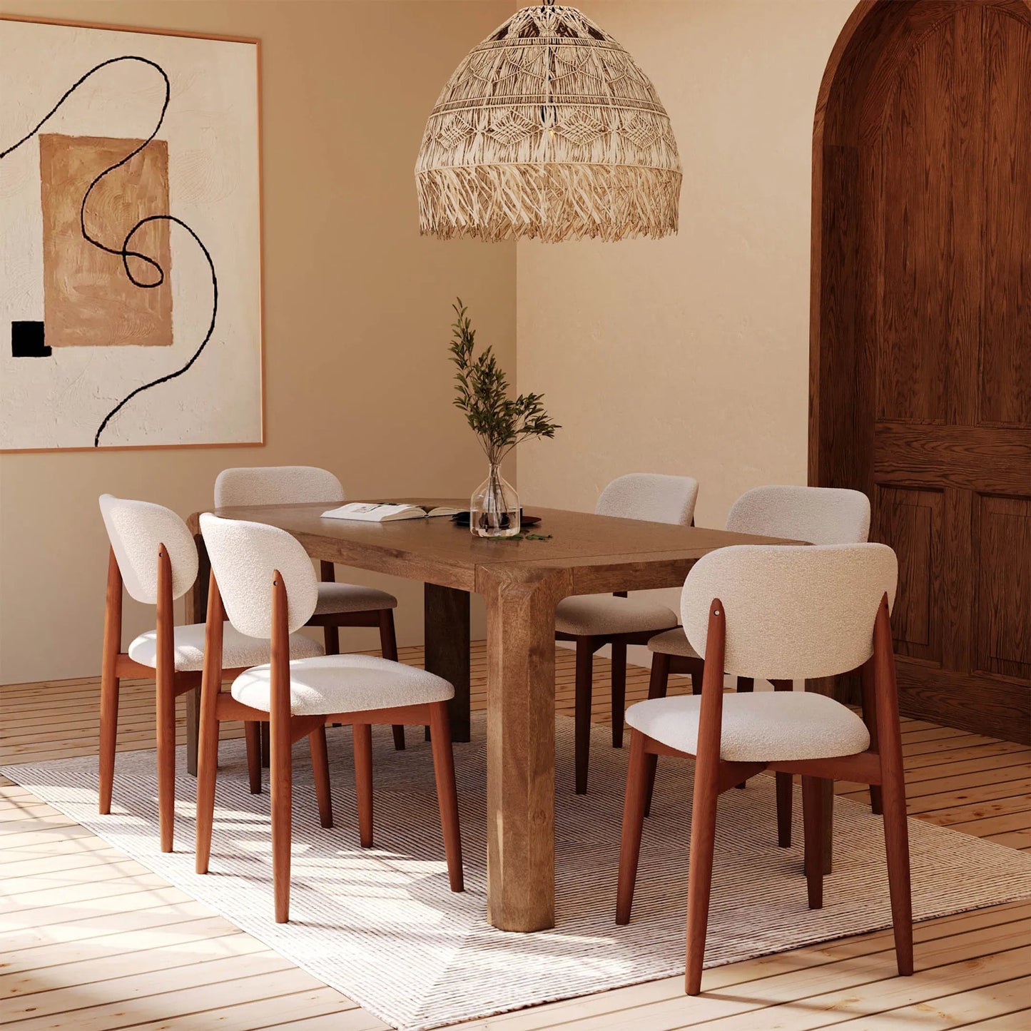 008 SI-2527516 | Lifestyle | Genesis Dining Table by LH Imports in brown. Made from mango, mdf in a unique style.