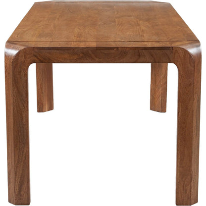 Genesis Dining Table by LH Imports in brown. Made from mango, mdf in a unique style.