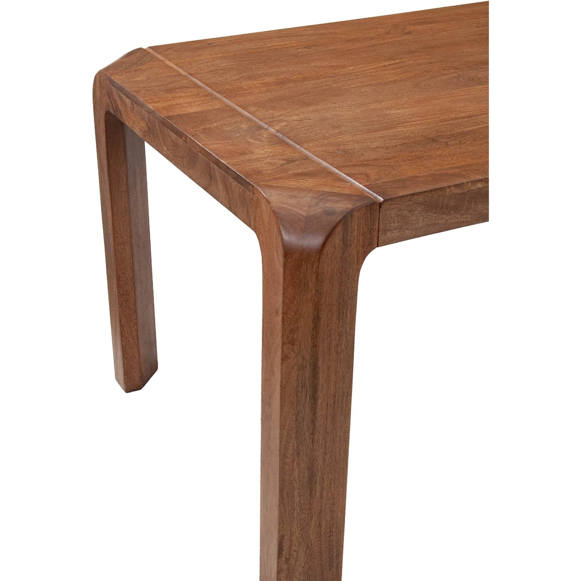 Genesis Dining Table by LH Imports in brown. Made from mango, mdf in a unique style.