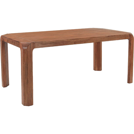 Genesis Dining Table by LH Imports in brown. Made from mango, mdf in a unique style.