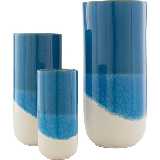 Geo - 24669 (Set of 3) by Livabliss in glazed. Made from ceramic in a coastal style.