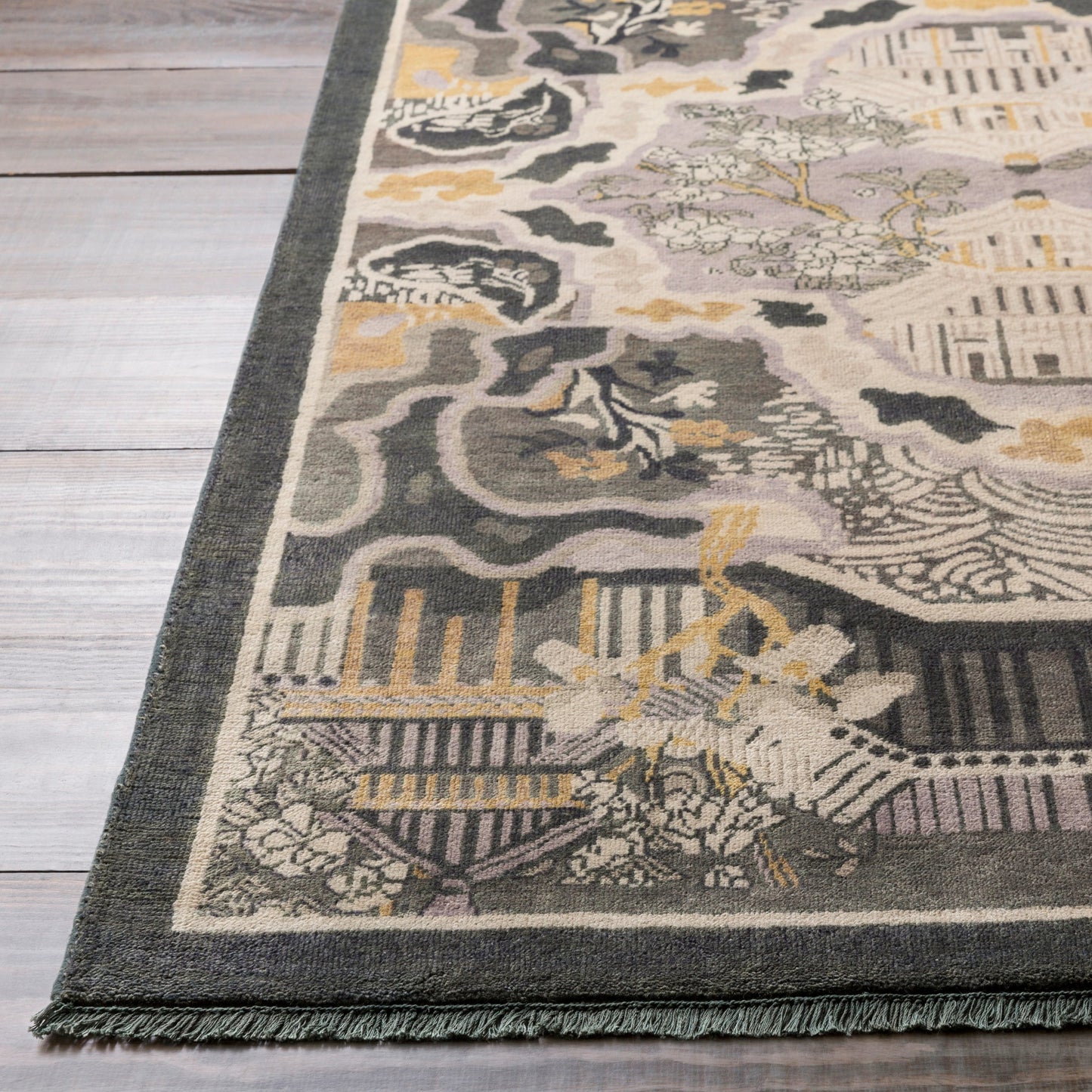 012 63467-25721,63467-25722 | Lifestyle | Geisha Rug - 12930 by Surya. Made from wool in a unique style.