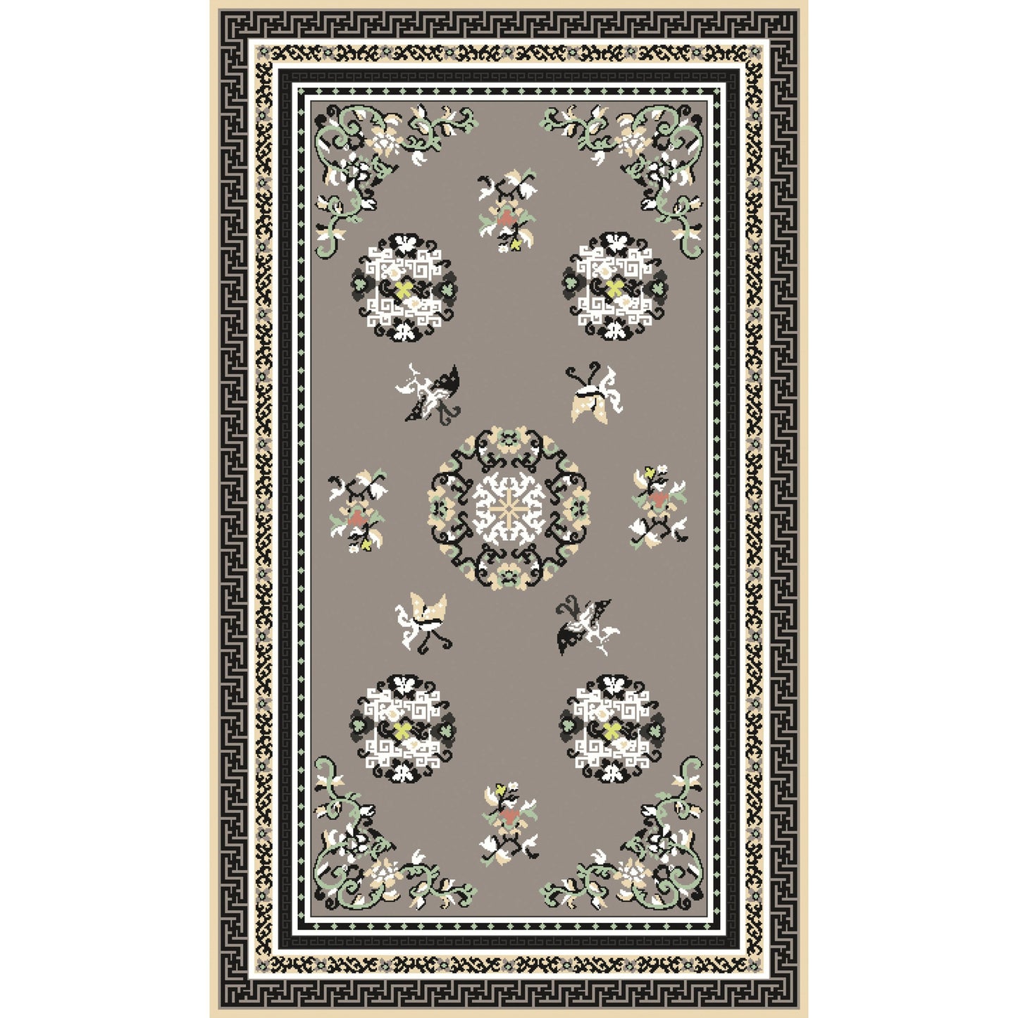 004 63471-25721 | Additional Silo | Geisha Rug - 12931 by Surya. Made from wool in a unique style.