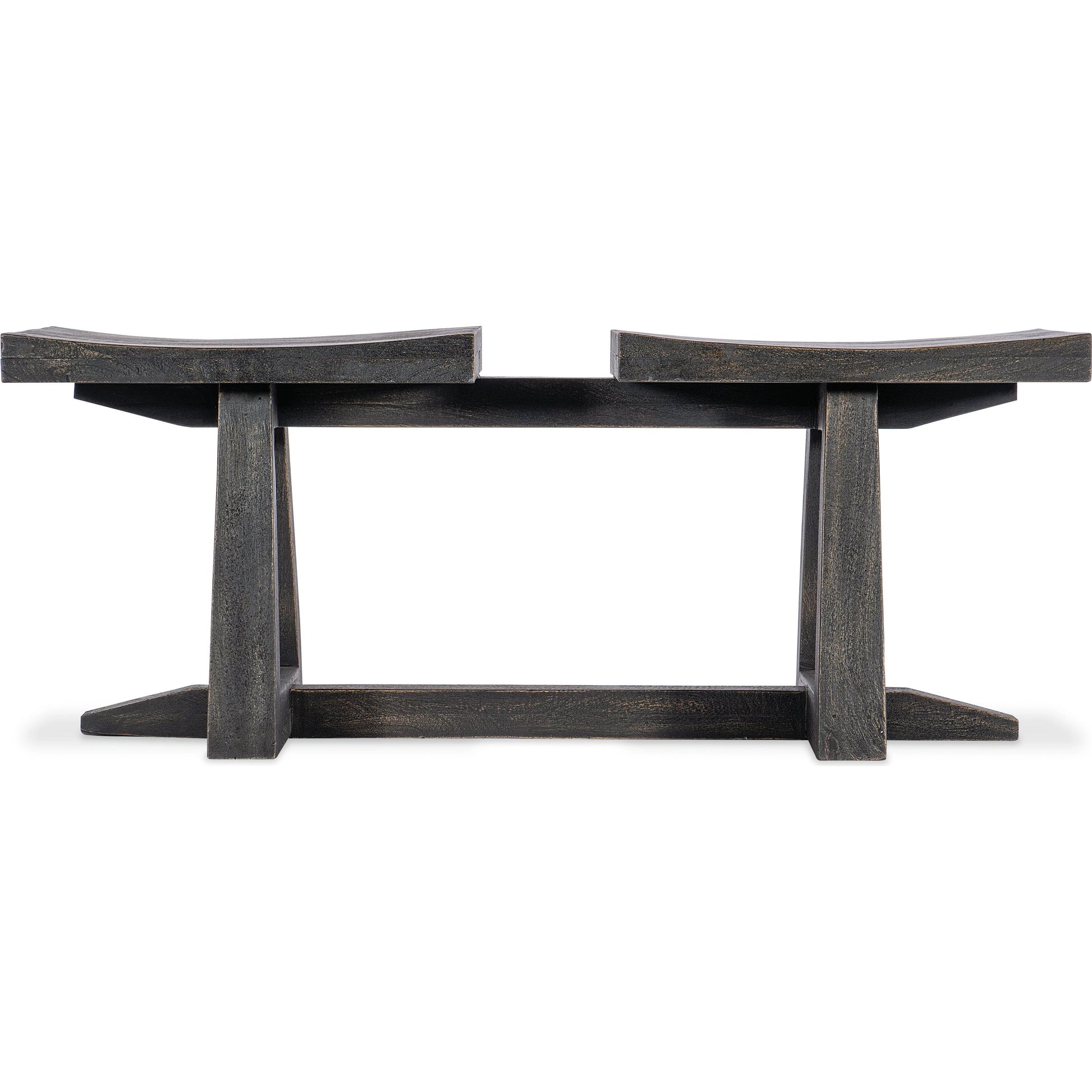 Commerce & Market Arness Tandem Bench by Hooker Furniture in black. Made from mango wood in a modern style.