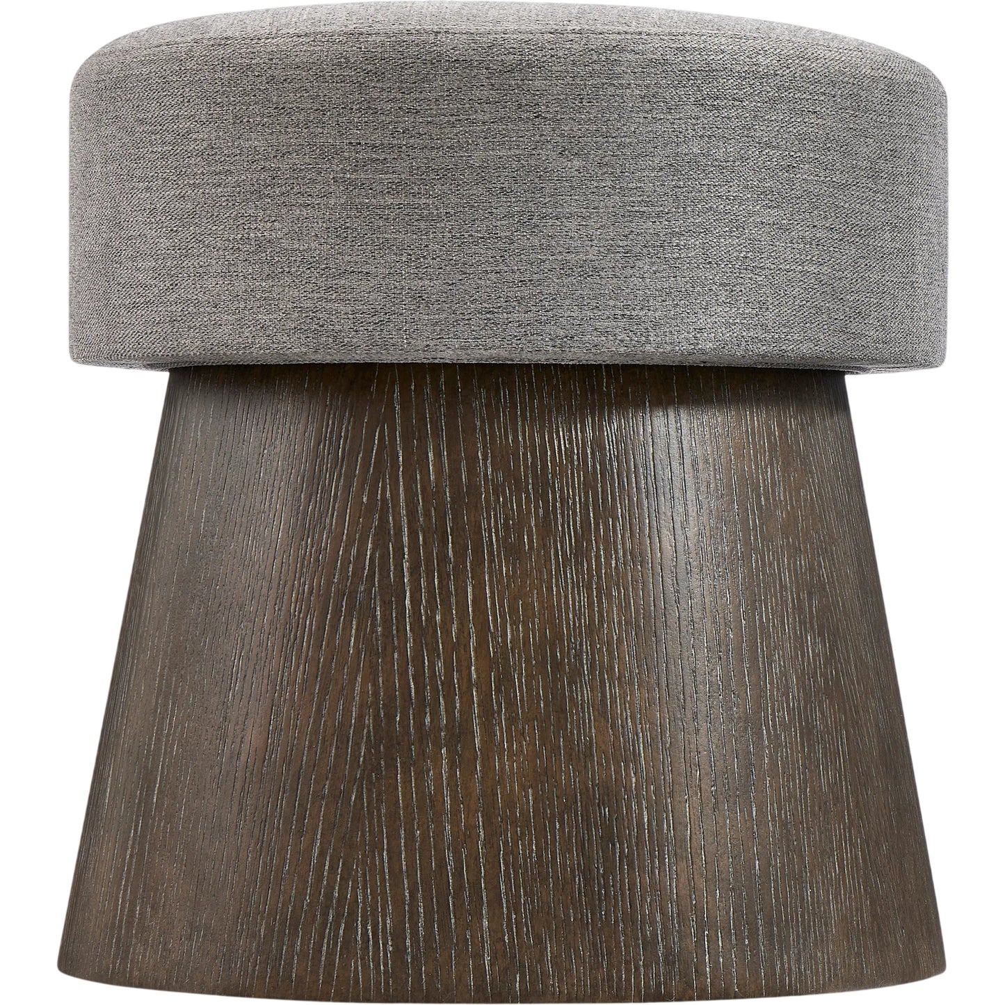 008 SI-1711405 | Primary Silo | Linea Round Bench by Bernhardt. Made from white oak veneers, fabric in a transitional style.