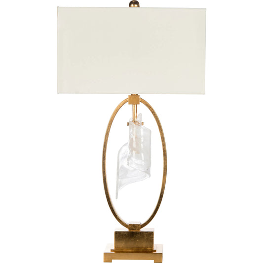 Appian Gold Lamp by Bradburn Home. Made from glass, metal in a unique style.
