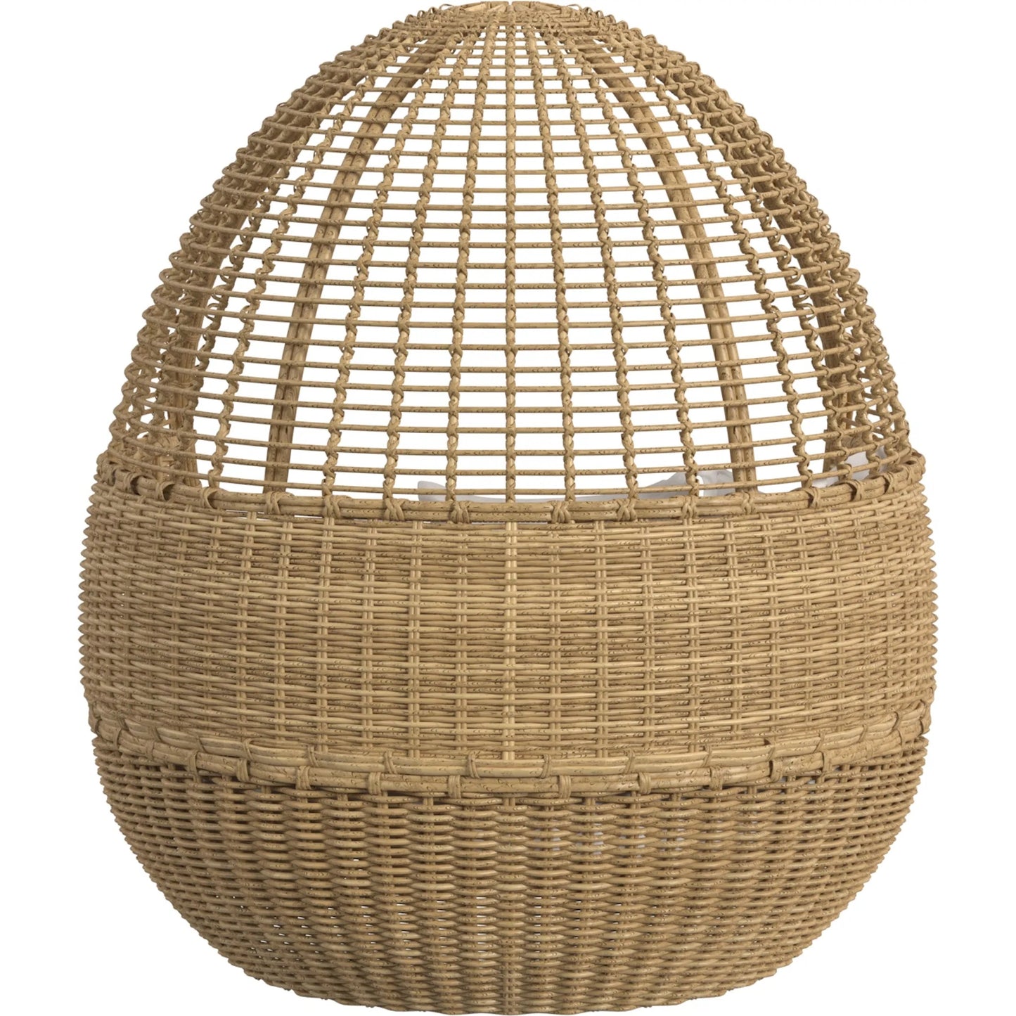 004 SI-2318679 | Additional Silo | Playa Outdoor Daybed by Sunset West in medium wood. Made from resin wicker in a modern style.