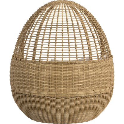 Playa Outdoor Daybed by Sunset West in medium wood. Made from resin wicker in a modern style.