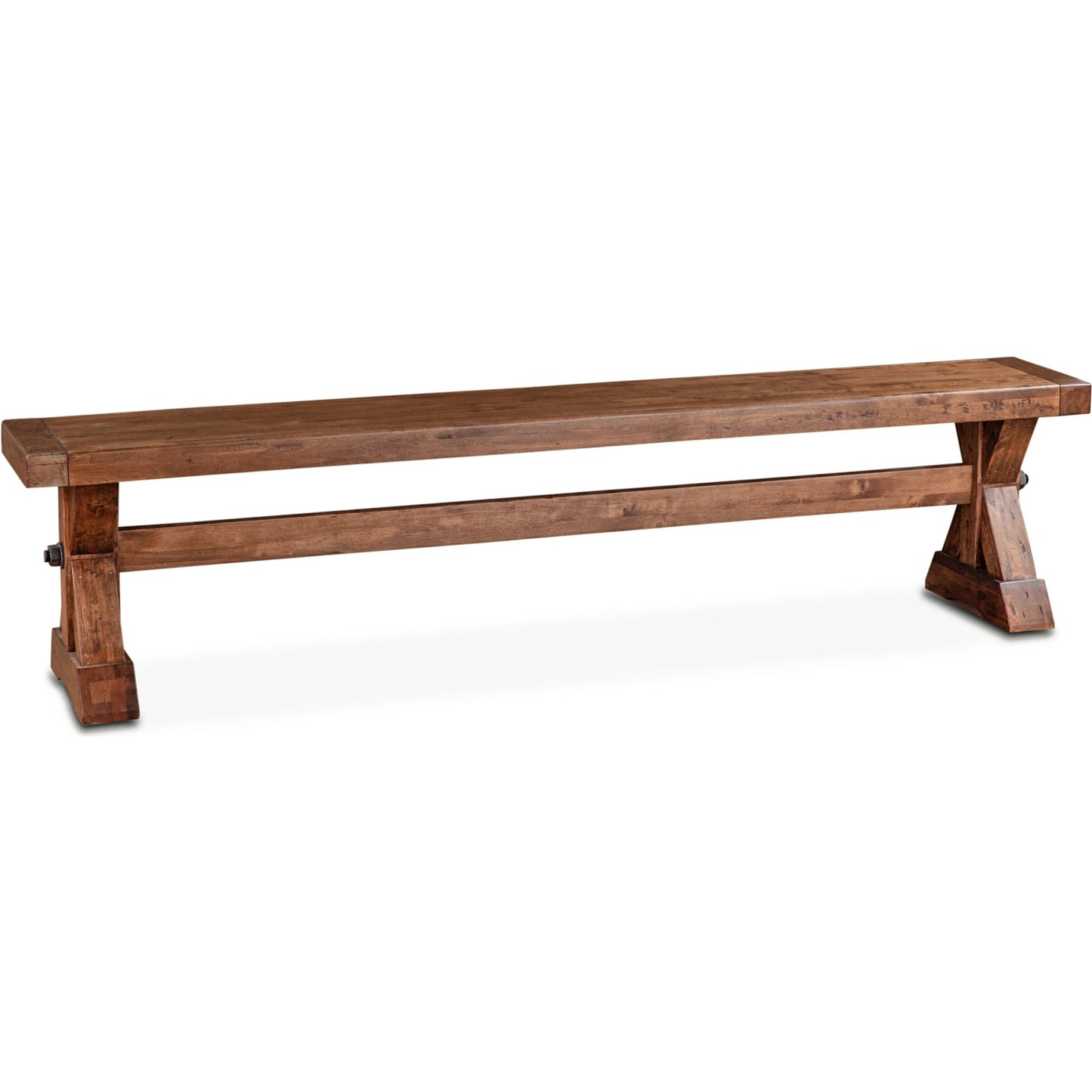 001 SI-2242740 | Primary Silo | Aspen 82" Bench by World Interiors in brown and earth. Made from birch wood in a traditional style.