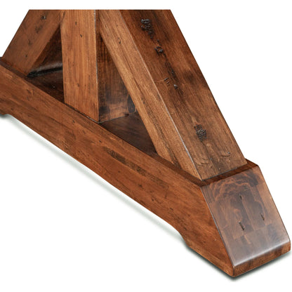 Aspen Extension Dining Table by World Interiors in browns and earth. Made from birch wood in a traditional style.