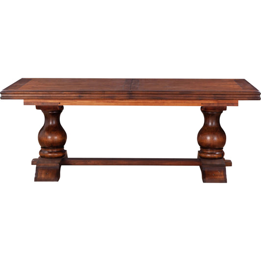 001 SI-2243100 | Primary Silo | Tuscany 83-128" Extension Table by World Interiors in brown and chestnut. Made from birch wood in a unique style.