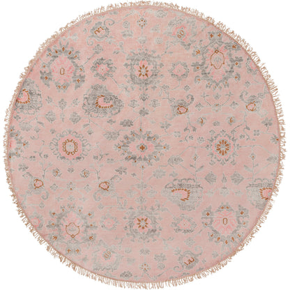 Gorgeous GGS-1004 Rug by Surya in dusty pink, charcoal, dusty coral, beige, medium brown. Made from 100% viscose in a unique style.