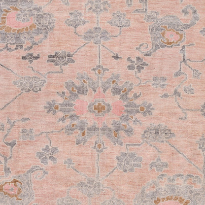 Gorgeous GGS-1004 Rug by Surya in dusty pink, charcoal, dusty coral, beige, medium brown. Made from 100% viscose in a unique style.