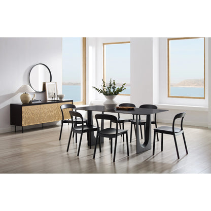 Hanna Dining Chair (Set of 2) by Greenington. Made from solid moso bamboo in a modern style.