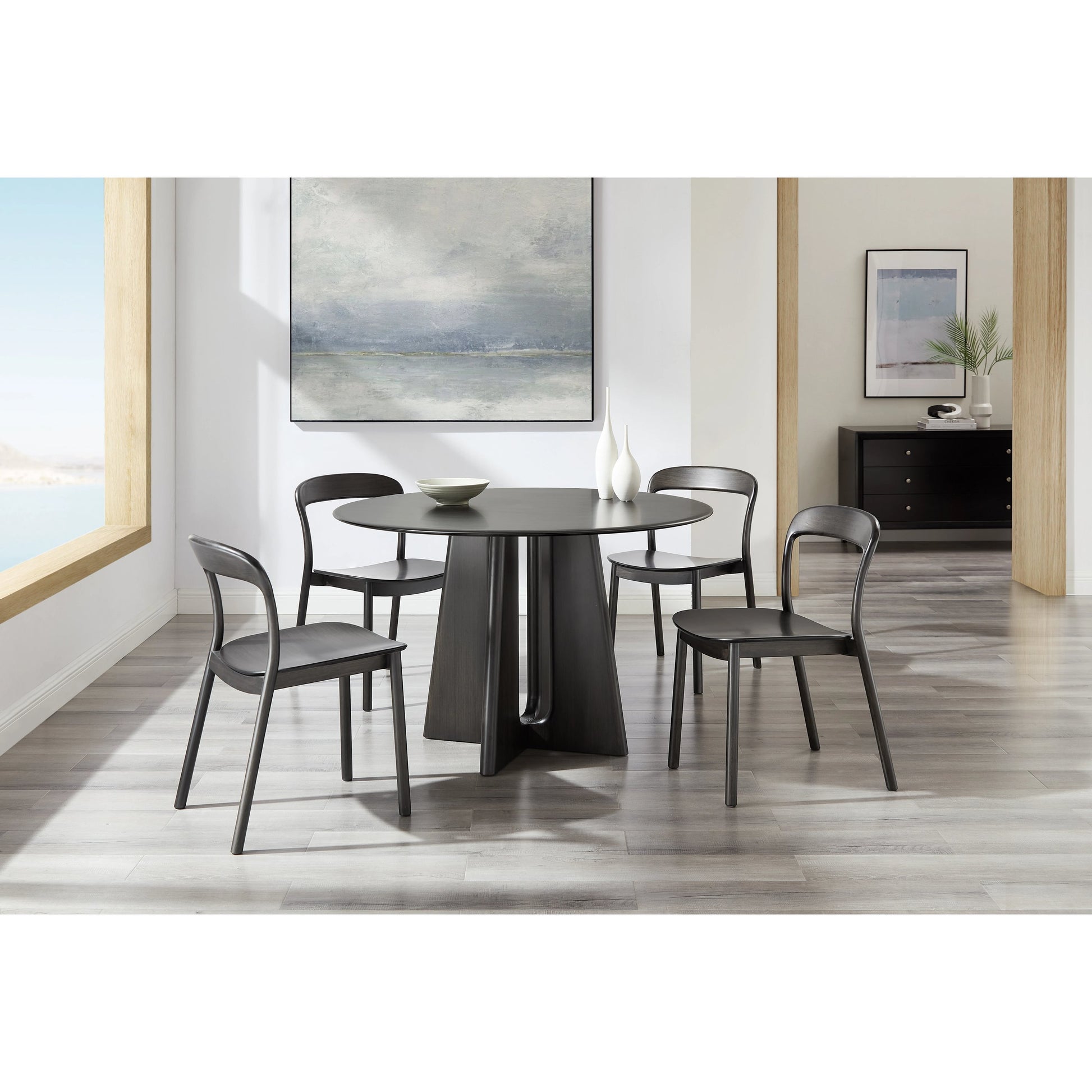 Hanna Dining Chair (Set of 2) by Greenington. Made from solid moso bamboo in a modern style.