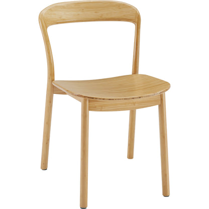 Hanna Dining Chair (Set of 2) by Greenington. Made from solid moso bamboo in a modern style.